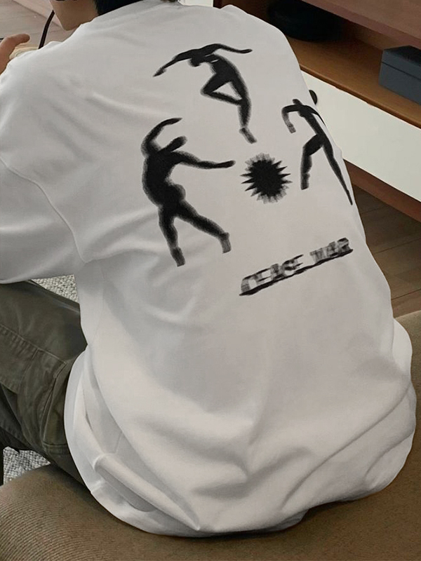 Men's Hip Pop Letter Print Long Sleeve Tee-1