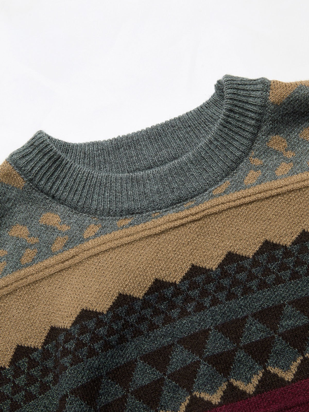 Vintage Jacquard Knit Sweater-6